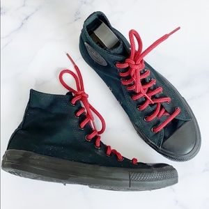 Converse Black On Black High Tops 🌿